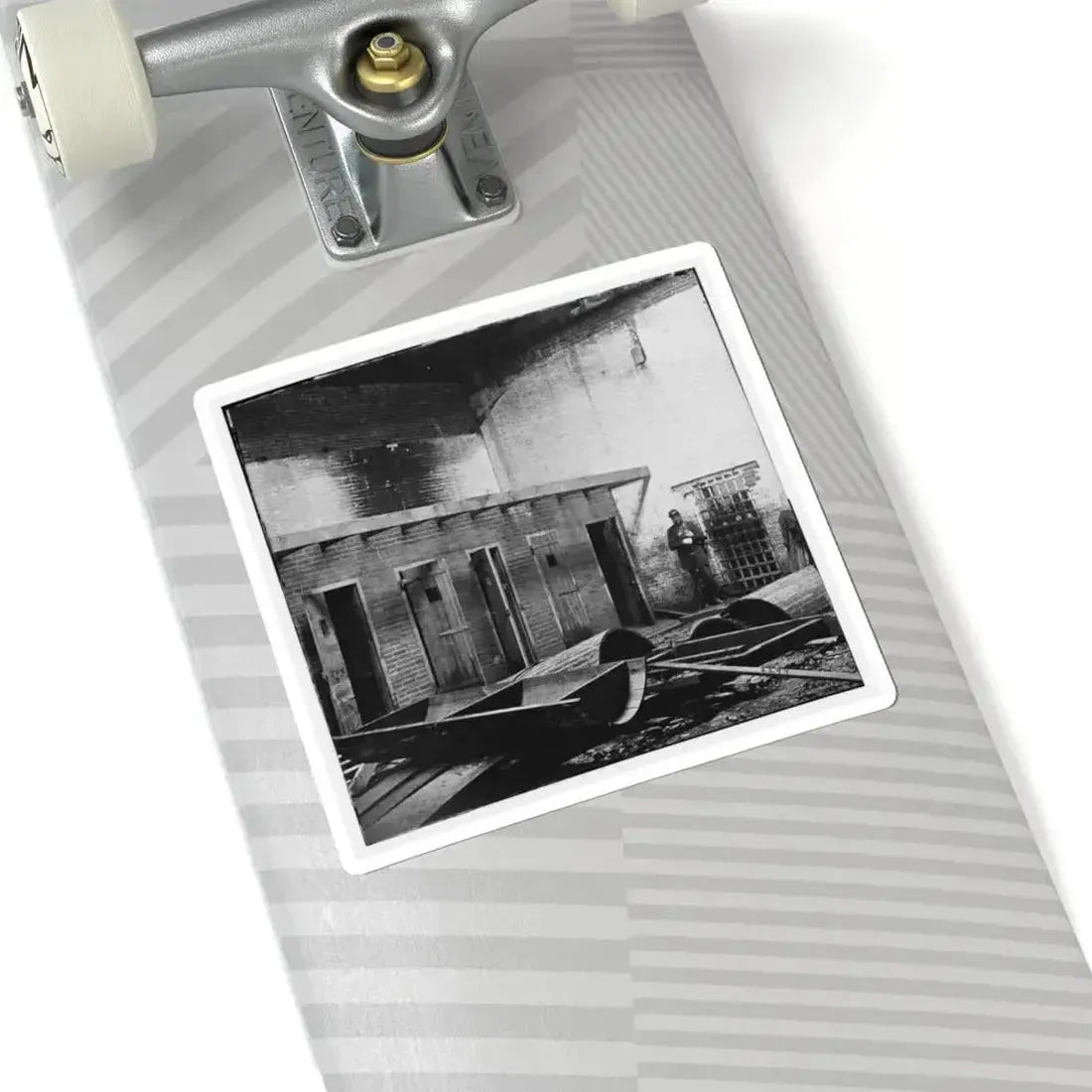 Alexandria, Virginia. Slave Pen. Interior View 002 (U.S. Civil War) STICKER Vinyl Kiss-Cut Decal - The Sticker Space