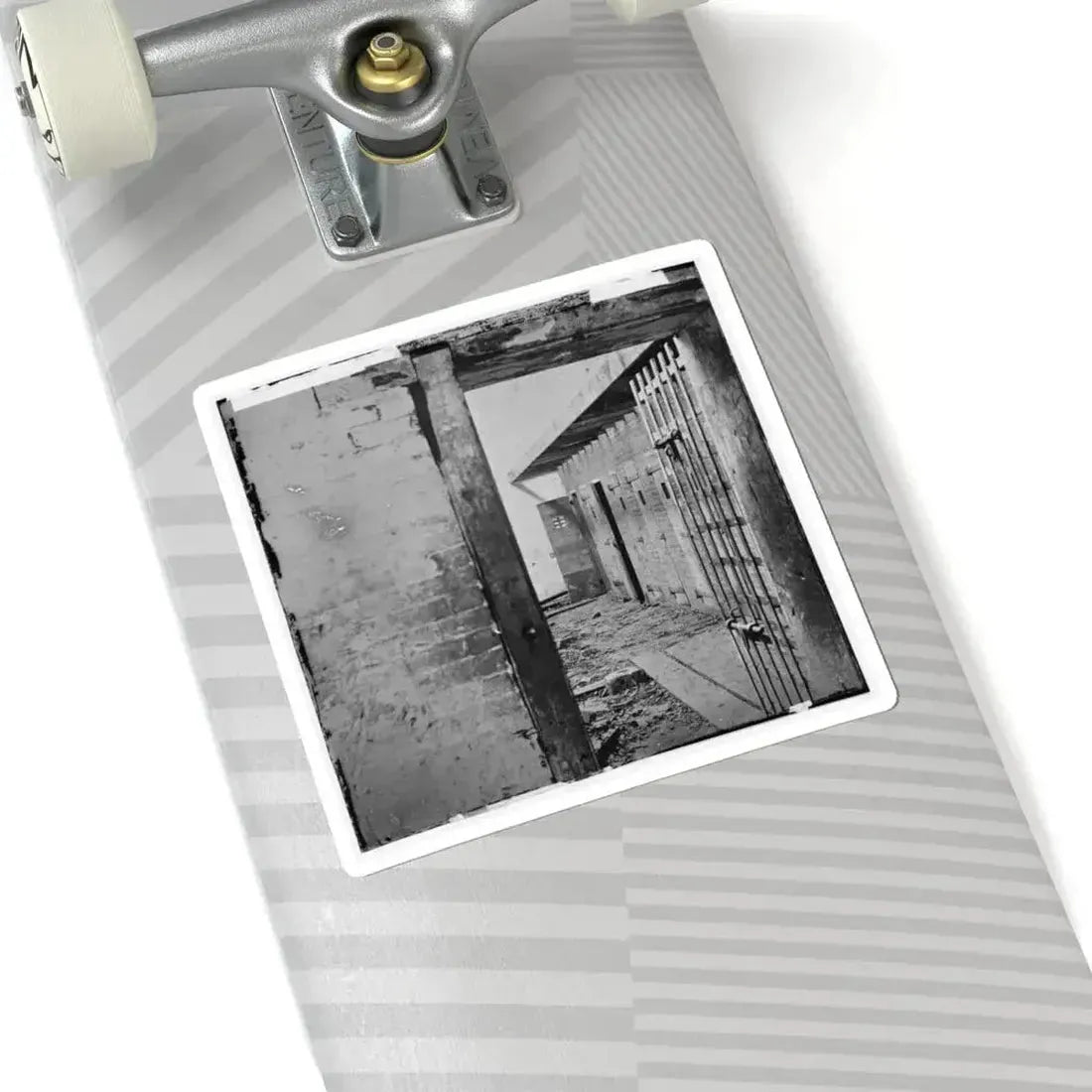 Alexandria, Virginia. Slave Pen. Interior View (U.S. Civil War) STICKER Vinyl Kiss-Cut Decal - The Sticker Space