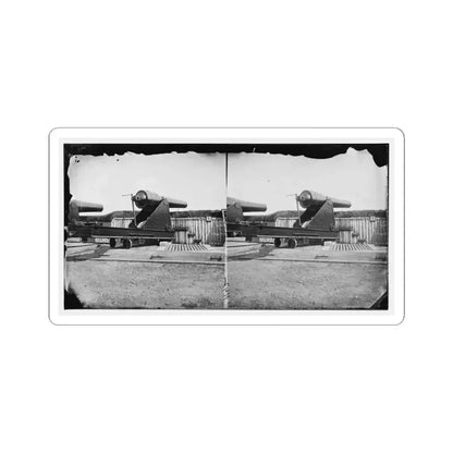 Alexandria, Virginia (Vicinity). 200 Pdr. Parrott Rifle Gun in Battery Rodgers (U.S. Civil War) STICKER Vinyl Kiss-Cut Decal 6 Inch White - The Sticker Space