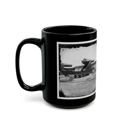 Alexandria, Virginia (Vicinity). 200 Pdr. Parrott Rifle Gun In Battery Rodgers (U.S. Civil War) Black Coffee Mug