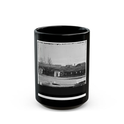 Alexandria, Virginia (Vicinity). Battery Rodgers Overlooking The Potomac Near Jones' Point (U.S. Civil War) Black Coffee Mug