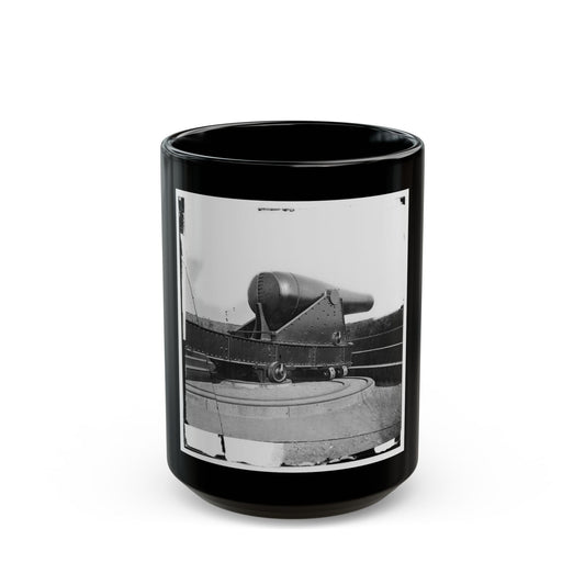 Alexandria, Virginia. 15-Inch Rodman Gun In Battery Rodgers (U.S. Civil War) Black Coffee Mug