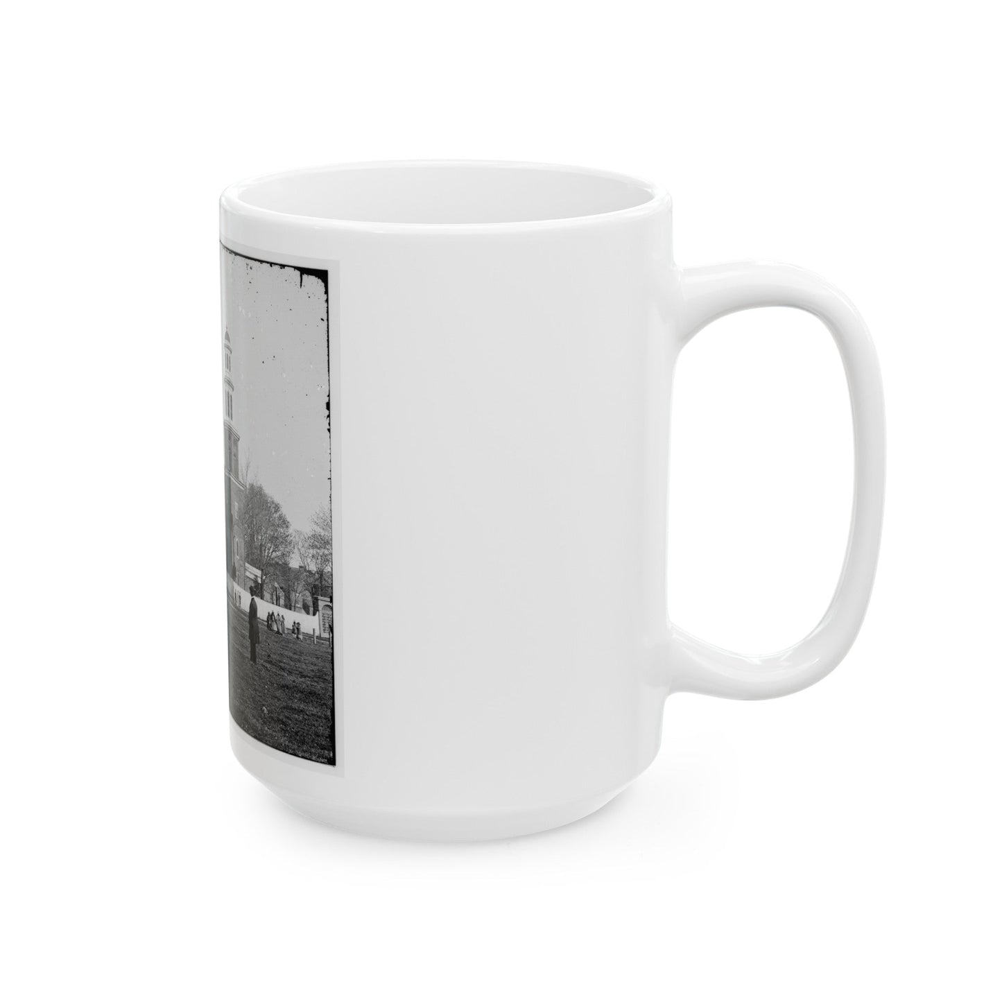 Alexandria, Virginia. Christ Church (U.S. Civil War) White Coffee Mug-The Sticker Space