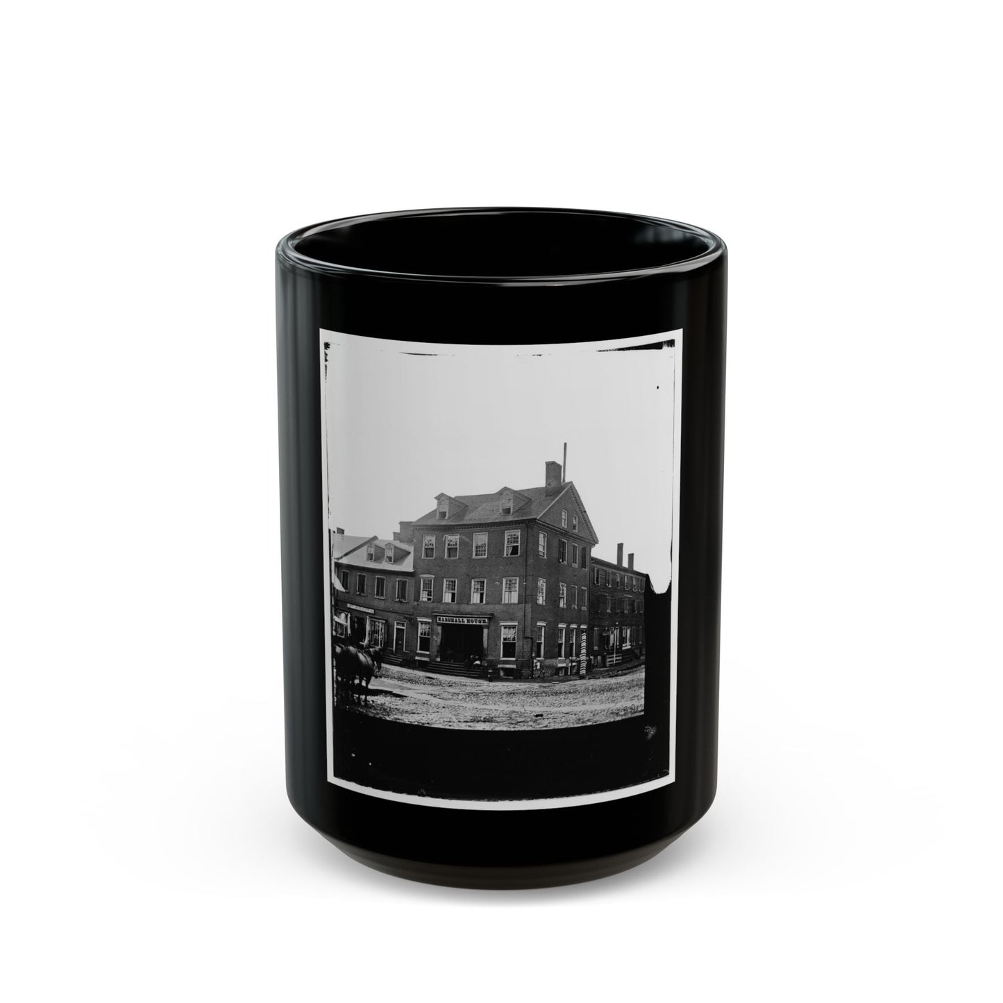 Alexandria, Virginia. Marshall House (U.S. Civil War) Black Coffee Mug