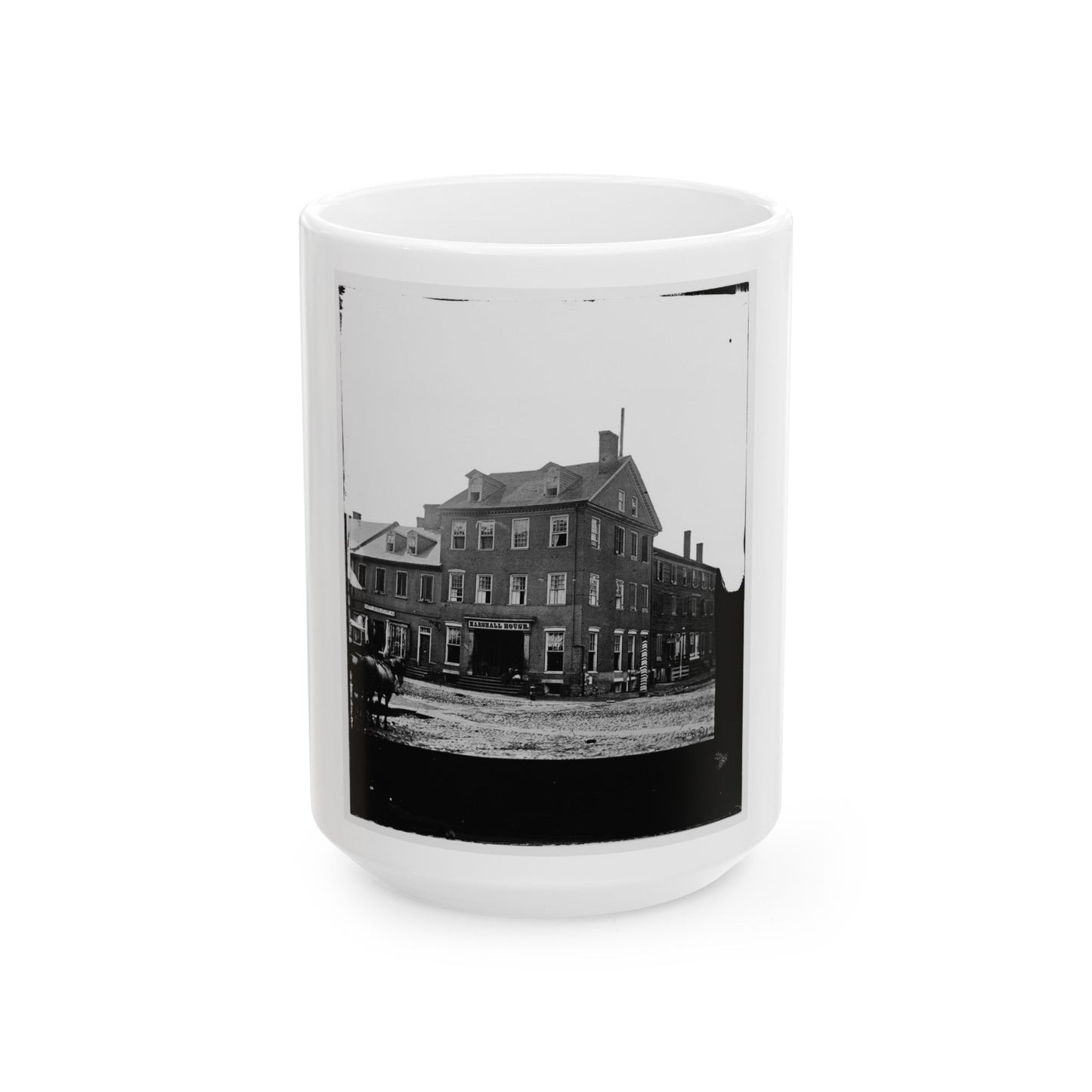 Alexandria, Virginia. Marshall House (U.S. Civil War) White Coffee Mug-15oz-The Sticker Space