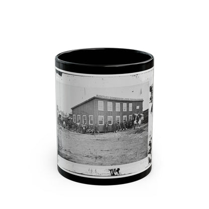 Alexandria, Virginia. Sanitary Commission Lodge (U.S. Civil War) Black Coffee Mug