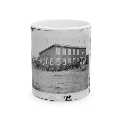 Alexandria, Virginia. Sanitary Commission Lodge (U.S. Civil War) White Coffee Mug-11oz-The Sticker Space