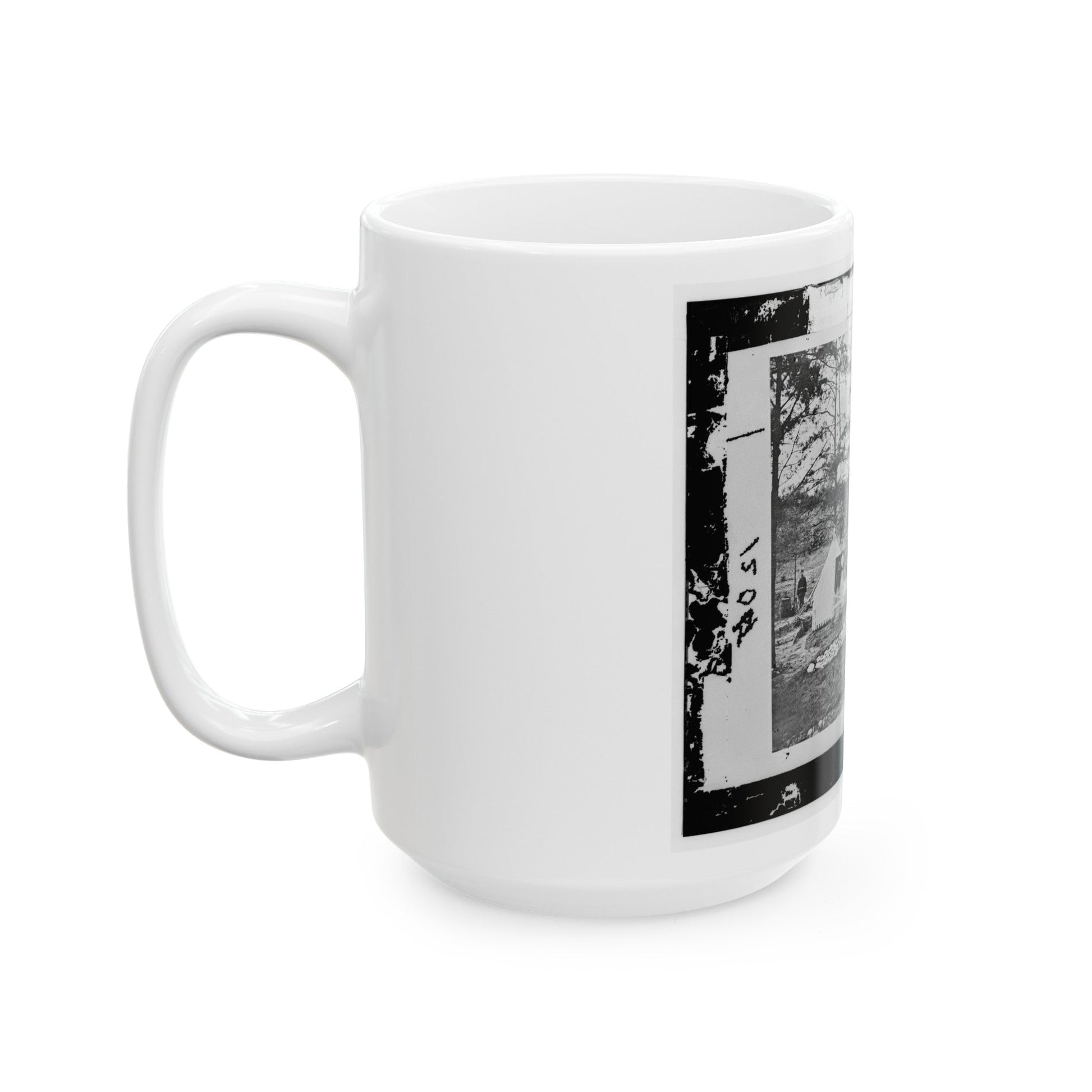 Alexandria, Virginia. Sanitary Commission Lodge. Convalescent (U.S. Civil War) White Coffee Mug-The Sticker Space