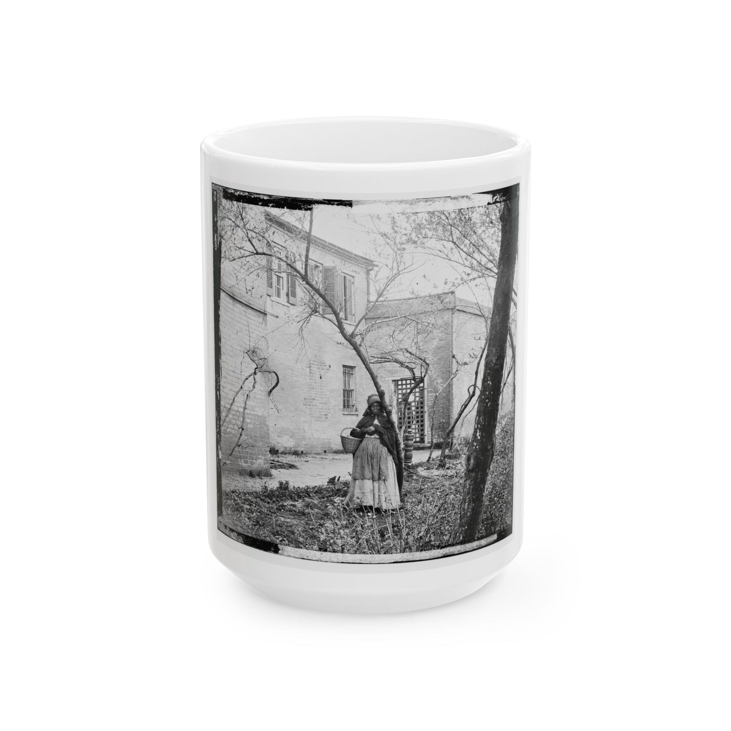 Alexandria, Virginia. Slave Pen. Exterior View (U.S. Civil War) White Coffee Mug-15oz-The Sticker Space