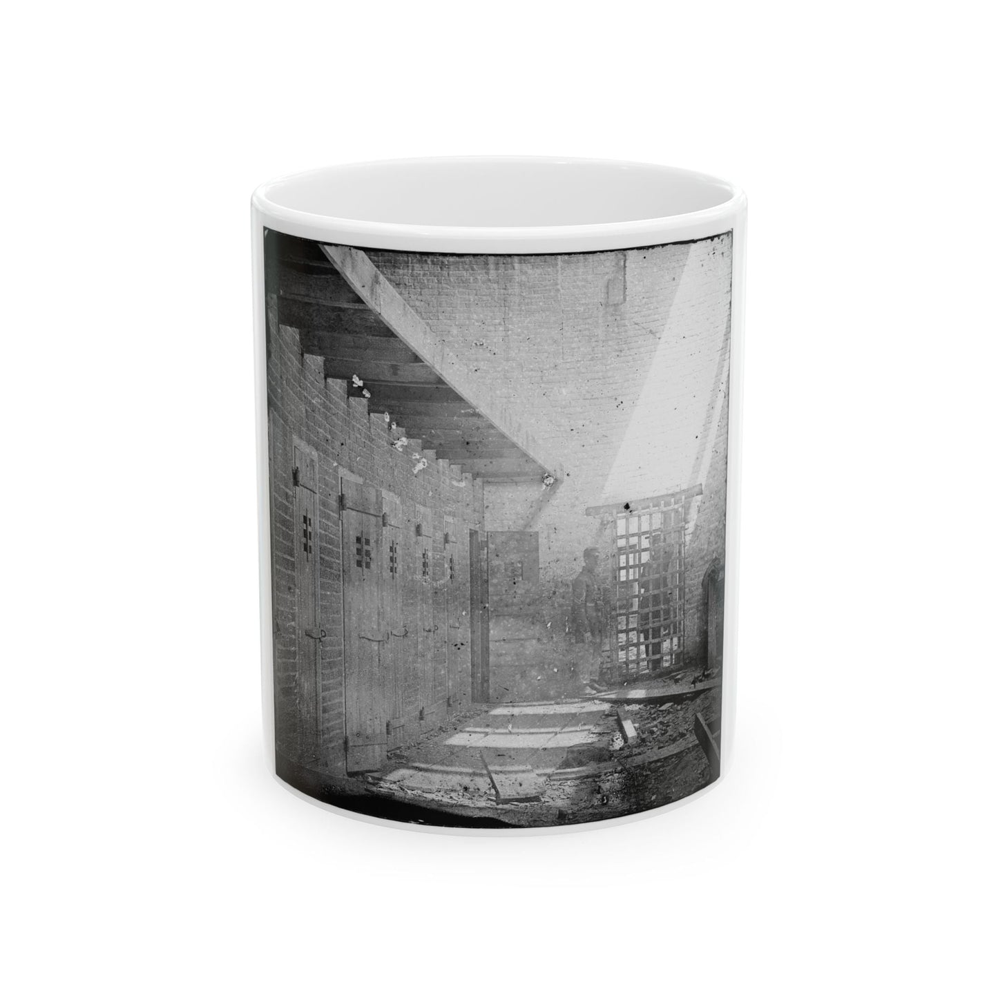 Alexandria, Virginia. Slave Pen. Interior View 001 (U.S. Civil War) White Coffee Mug