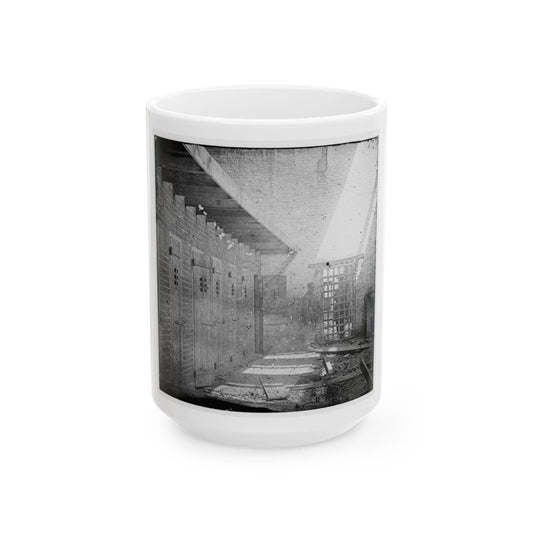 Alexandria, Virginia. Slave Pen. Interior View 001 (U.S. Civil War) White Coffee Mug