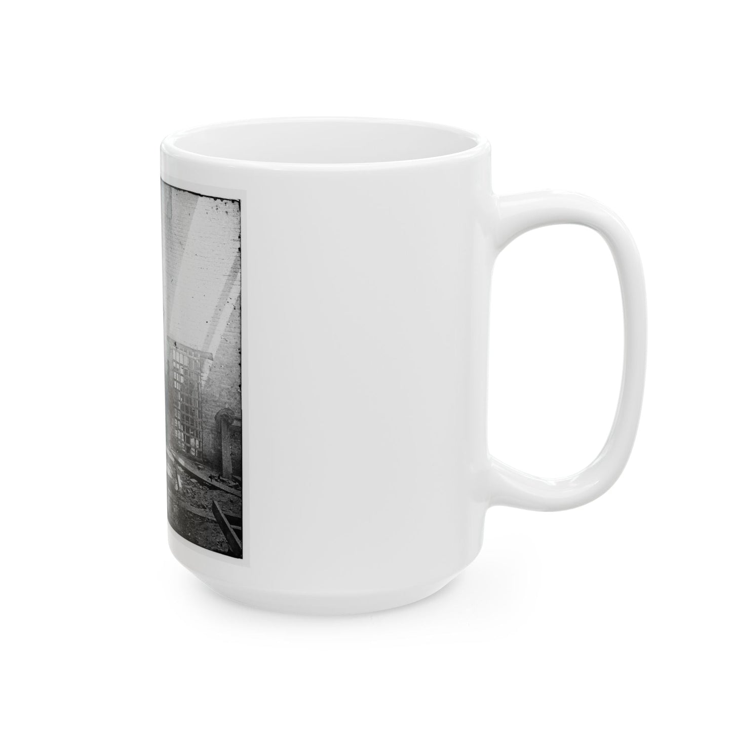 Alexandria, Virginia. Slave Pen. Interior View 001 (U.S. Civil War) White Coffee Mug