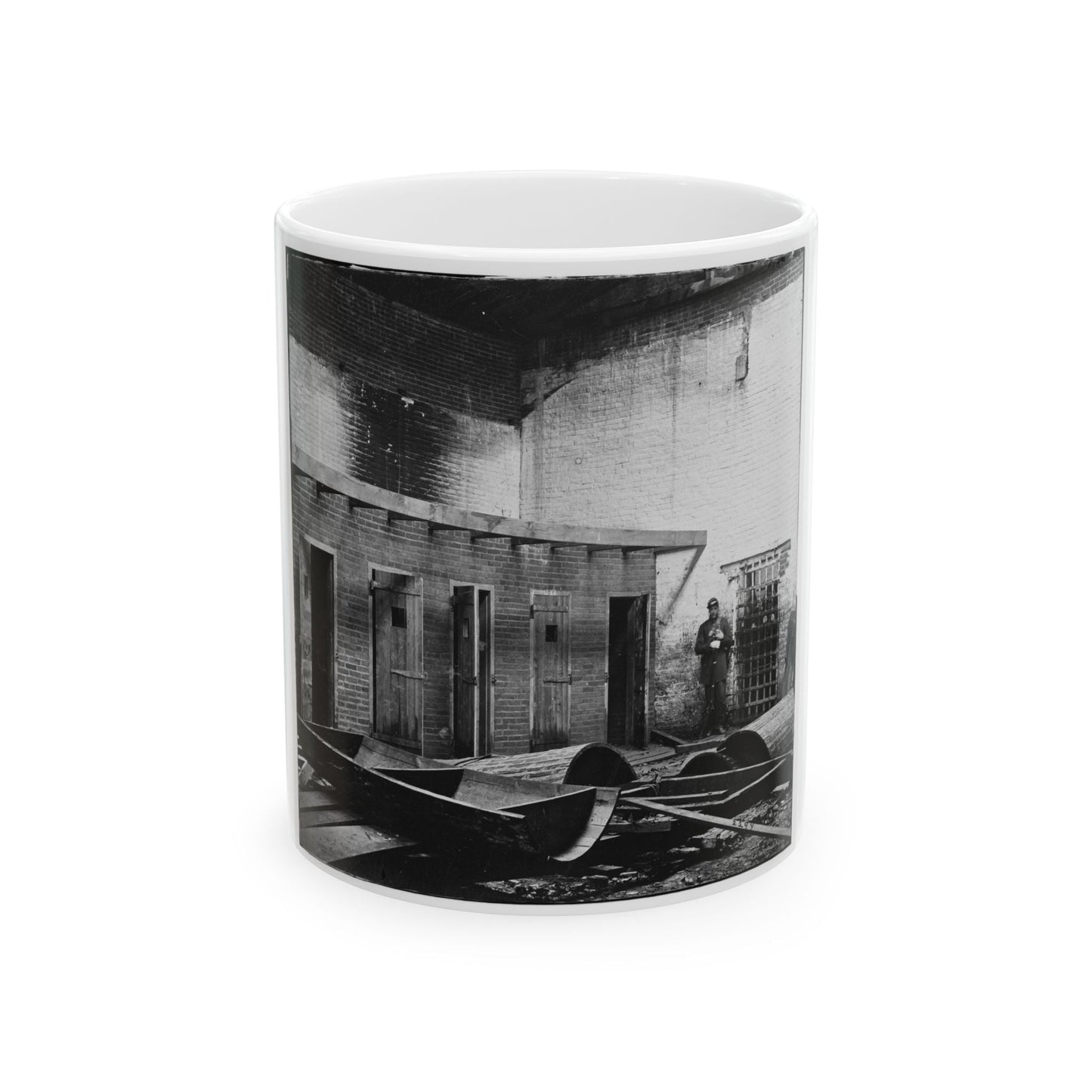 Alexandria, Virginia. Slave Pen. Interior View 002 (U.S. Civil War) White Coffee Mug