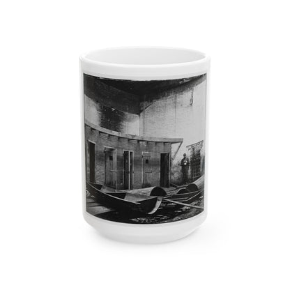 Alexandria, Virginia. Slave Pen. Interior View 002 (U.S. Civil War) White Coffee Mug