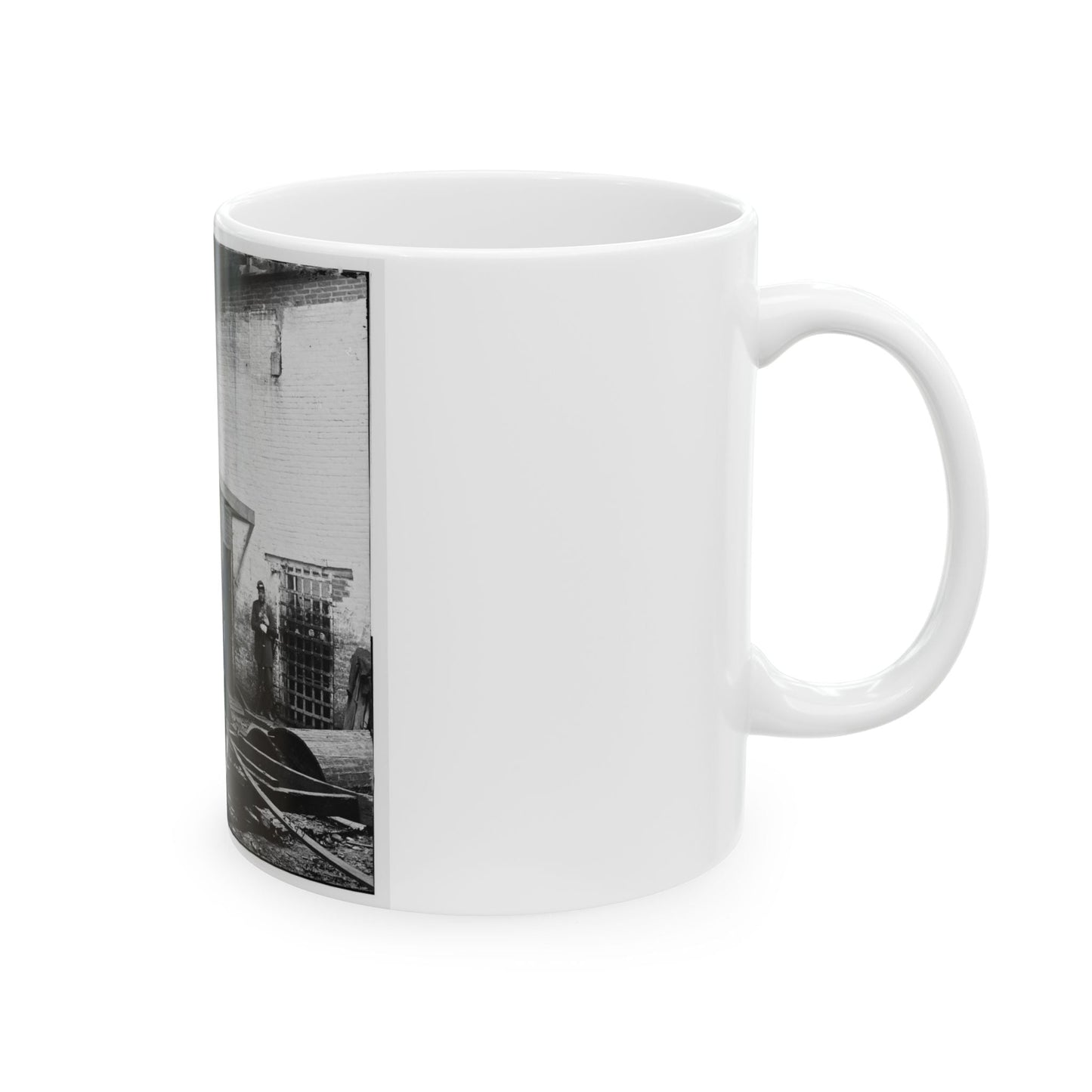 Alexandria, Virginia. Slave Pen. Interior View 002 (U.S. Civil War) White Coffee Mug