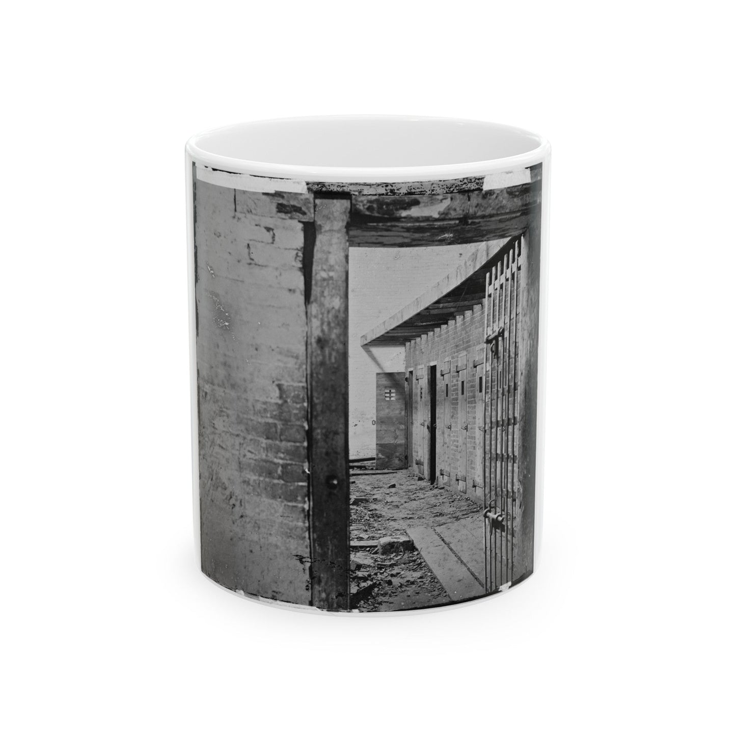 Alexandria, Virginia. Slave Pen. Interior View (U.S. Civil War) White Coffee Mug-11oz-The Sticker Space