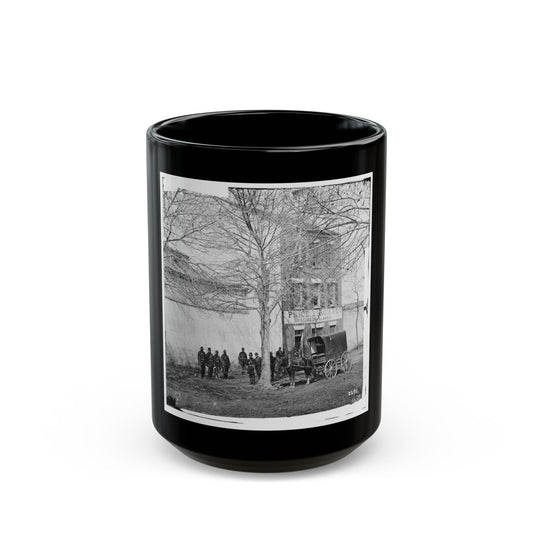 Alexandria, Virginia. Slave Pen. (Price, Birch & Co. Dealers In Slaves) (U.S. Civil War) Black Coffee Mug-15oz-The Sticker Space