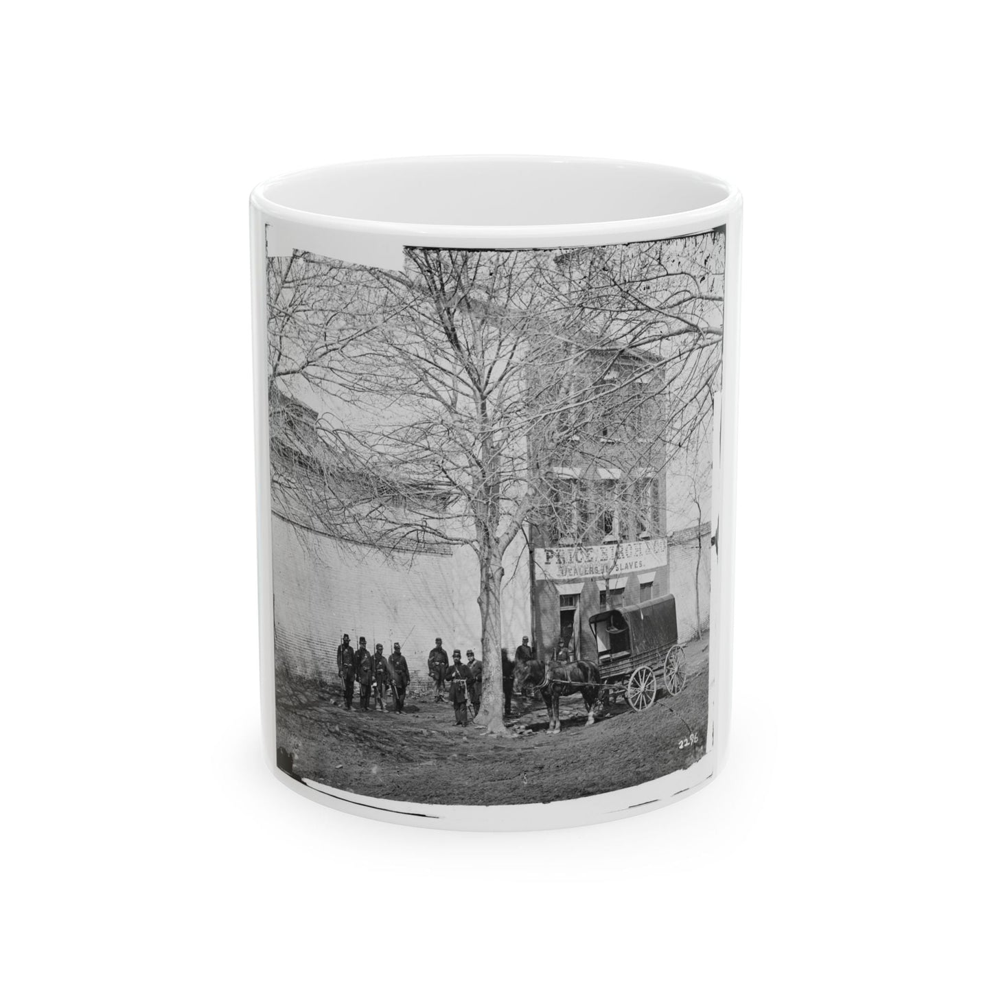 Alexandria, Virginia. Slave Pen. (Price, Birch & Co. Dealers In Slaves) (U.S. Civil War) White Coffee Mug