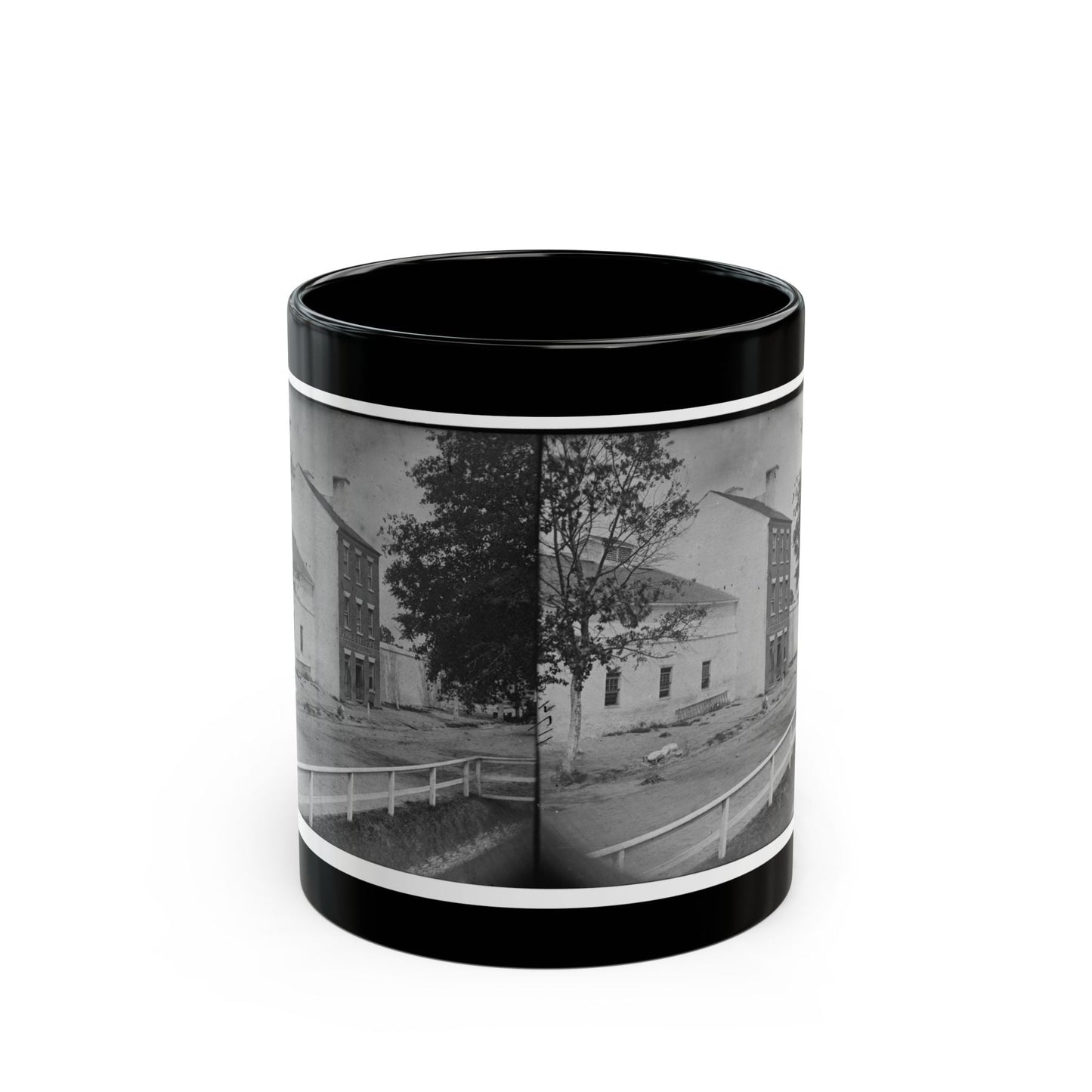 Alexandria, Virginia. Slave Pen. (Price, Birch & Company Dealers In Slaves) (U.S. Civil War) Black Coffee Mug-11oz-The Sticker Space