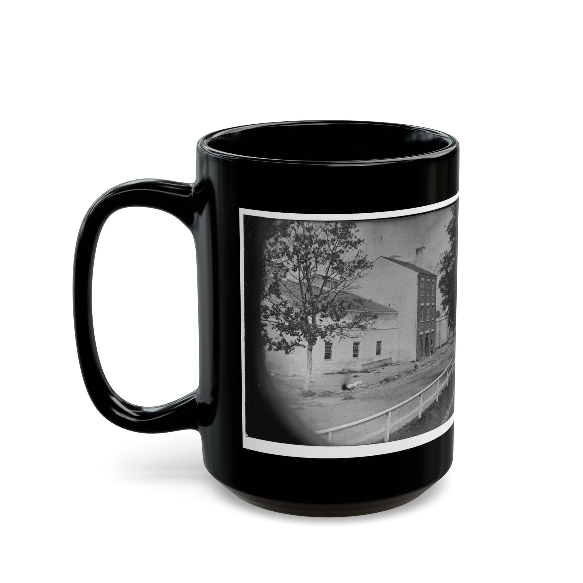 Alexandria, Virginia. Slave Pen. (Price, Birch & Company Dealers In Slaves) (U.S. Civil War) Black Coffee Mug-The Sticker Space