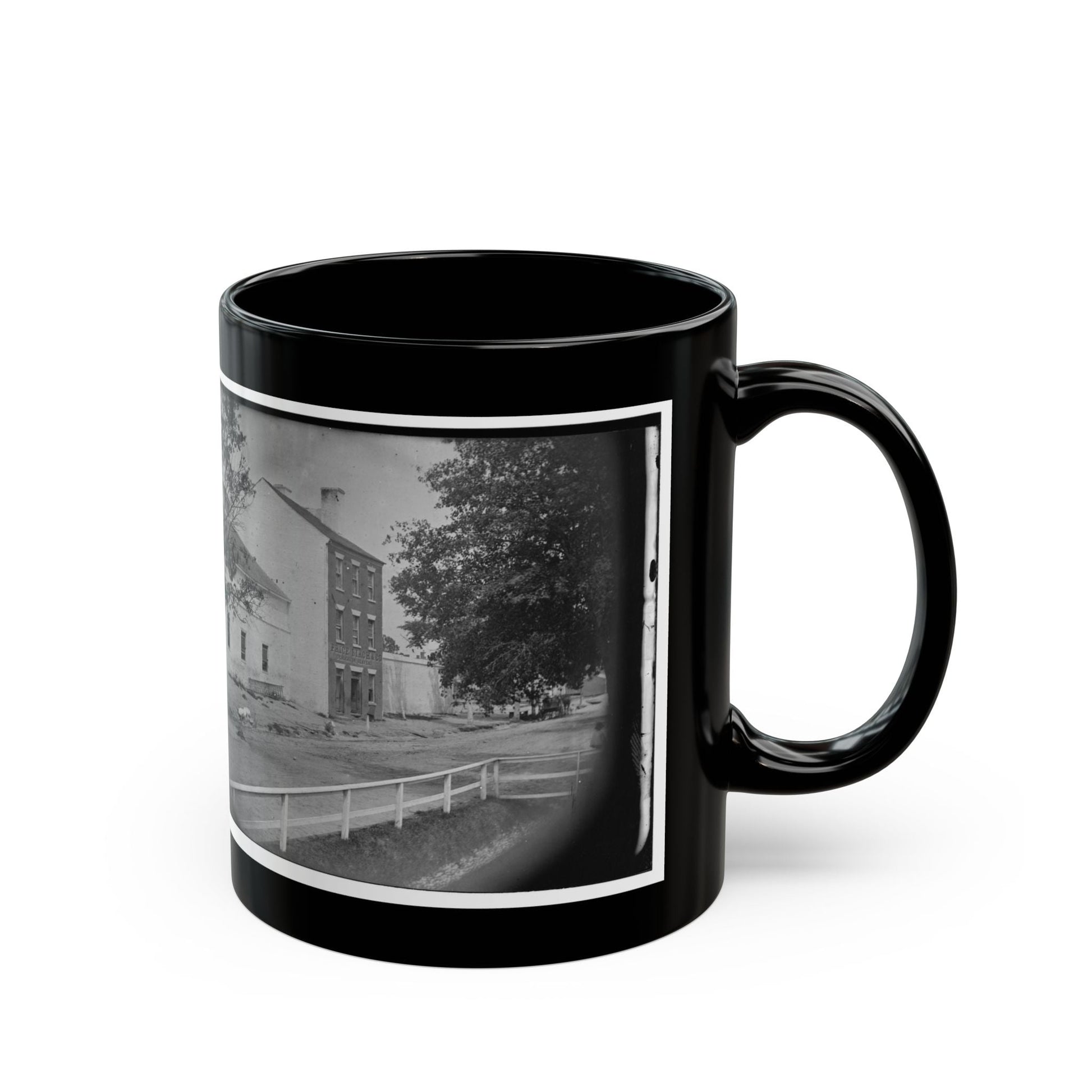 Alexandria, Virginia. Slave Pen. (Price, Birch & Company Dealers In Slaves) (U.S. Civil War) Black Coffee Mug-The Sticker Space