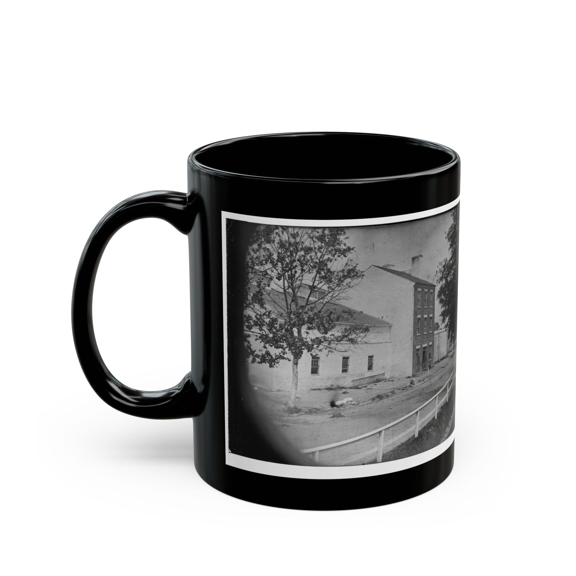 Alexandria, Virginia. Slave Pen. (Price, Birch & Company Dealers In Slaves) (U.S. Civil War) Black Coffee Mug-The Sticker Space