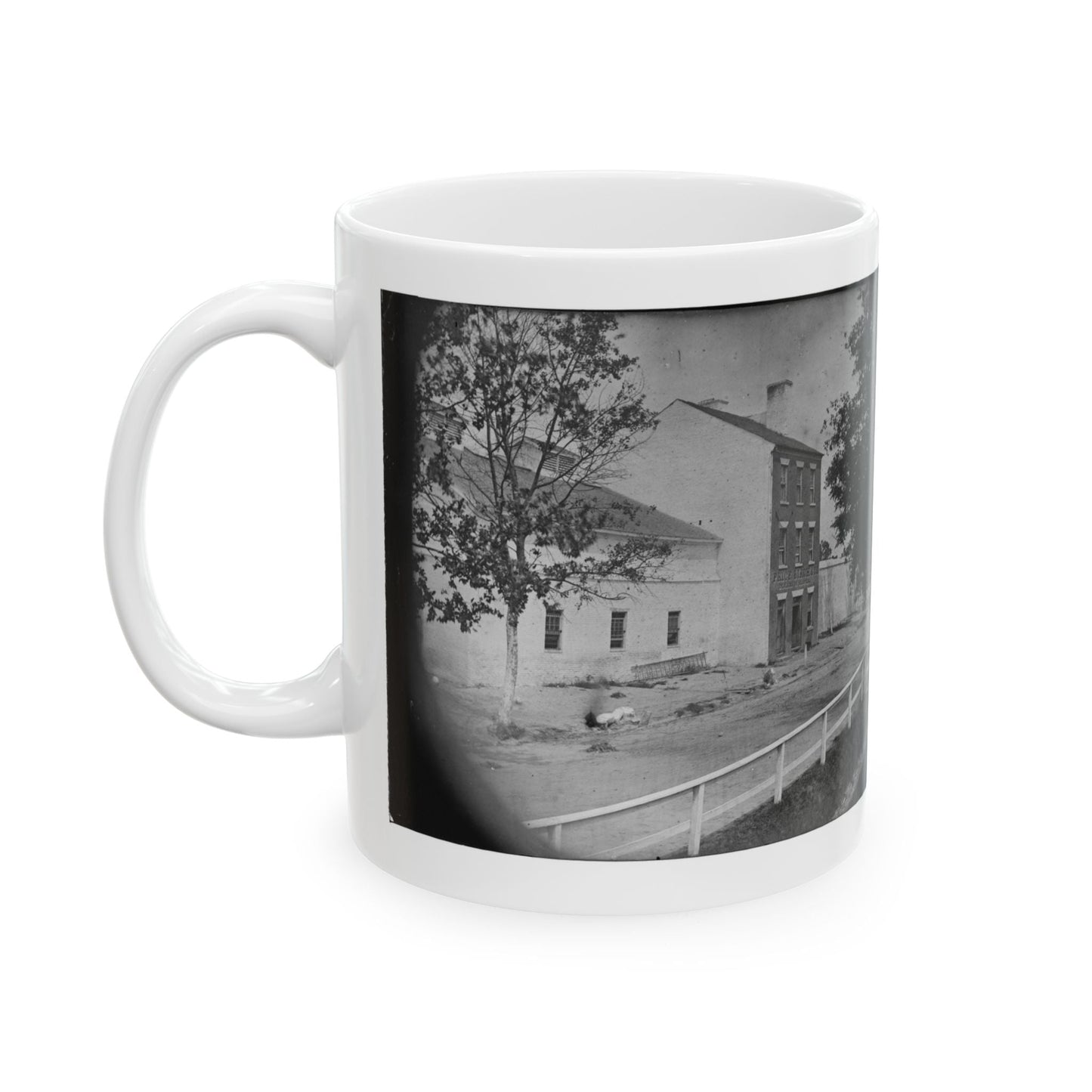 Alexandria, Virginia. Slave Pen. (Price, Birch & Company Dealers In Slaves) (U.S. Civil War) White Coffee Mug