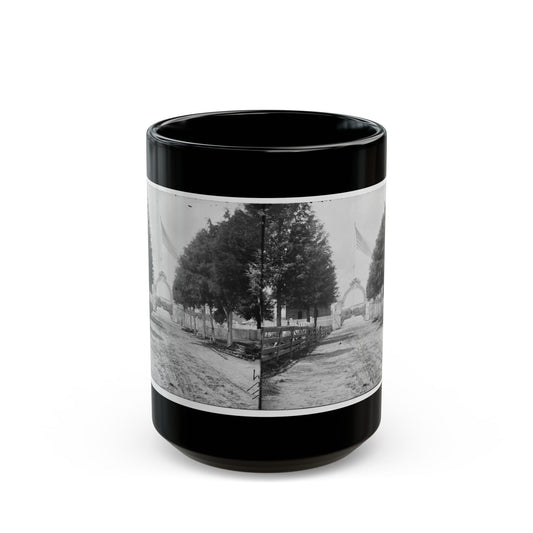 Alexandria, Virginia. Soldier's Cemetery. (U.S. Civil War) Black Coffee Mug