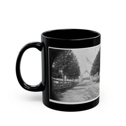 Alexandria, Virginia. Soldier's Cemetery. (U.S. Civil War) Black Coffee Mug