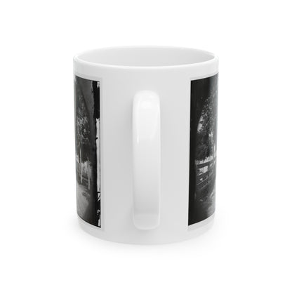 Alexandria, Virginia. Soldier's Cemetery. (U.S. Civil War) White Coffee Mug-The Sticker Space