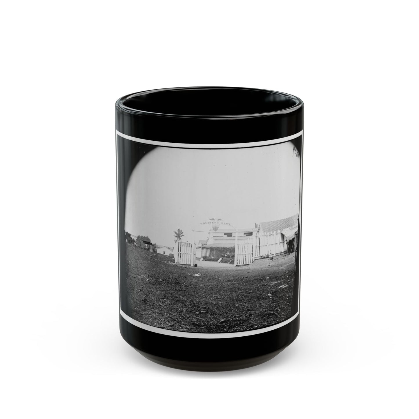 Alexandria, Virginia. Soldiers Rest (U.S. Civil War) Black Coffee Mug