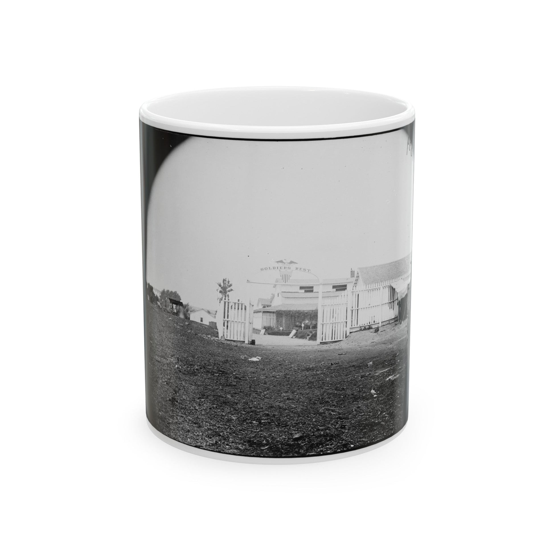 Alexandria, Virginia. Soldiers Rest (U.S. Civil War) White Coffee Mug-11oz-The Sticker Space