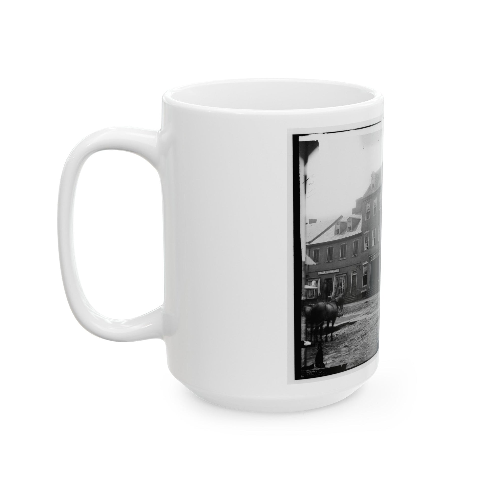 Alexandria, Virginia. The Marshall House (U.S. Civil War) White Coffee Mug-The Sticker Space