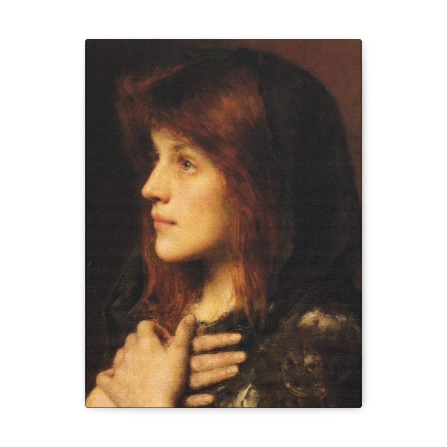 Alexei Alexeevich Harlamoff (1840-1925) Contemplation - Canvas Wall Art-12″ x 16″-The Sticker Space