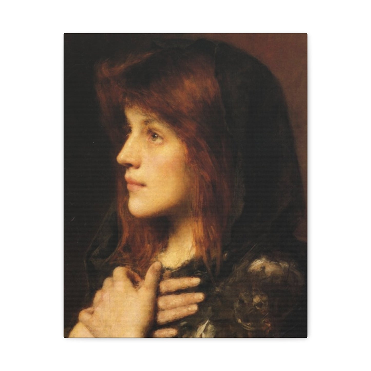 Alexei Alexeevich Harlamoff (1840-1925) Contemplation - Canvas Wall Art-16″ x 20″-The Sticker Space