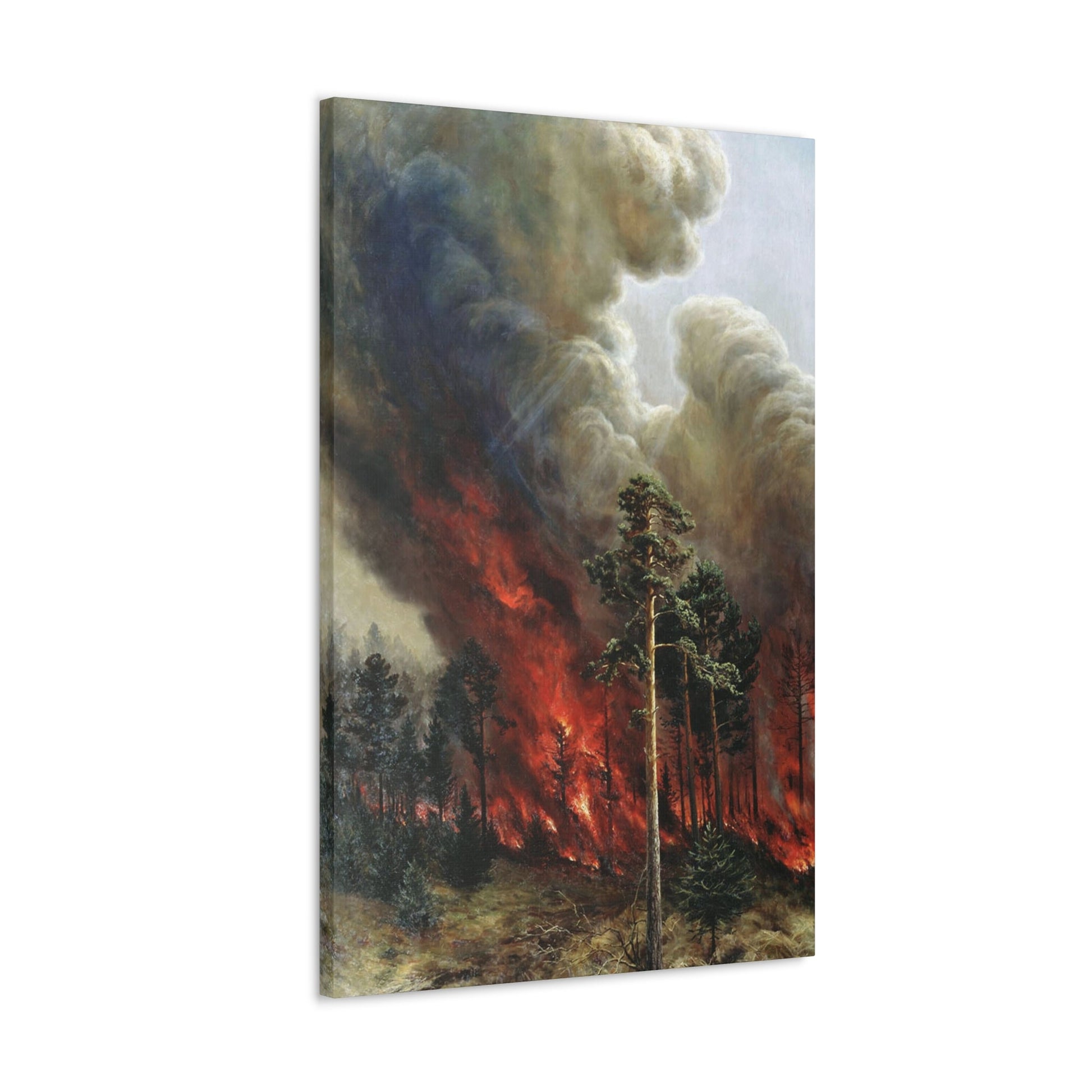 Alexei Denisov Kuzmich (1864-1926) Wildfire - 1897 - Canvas Wall Art-The Sticker Space