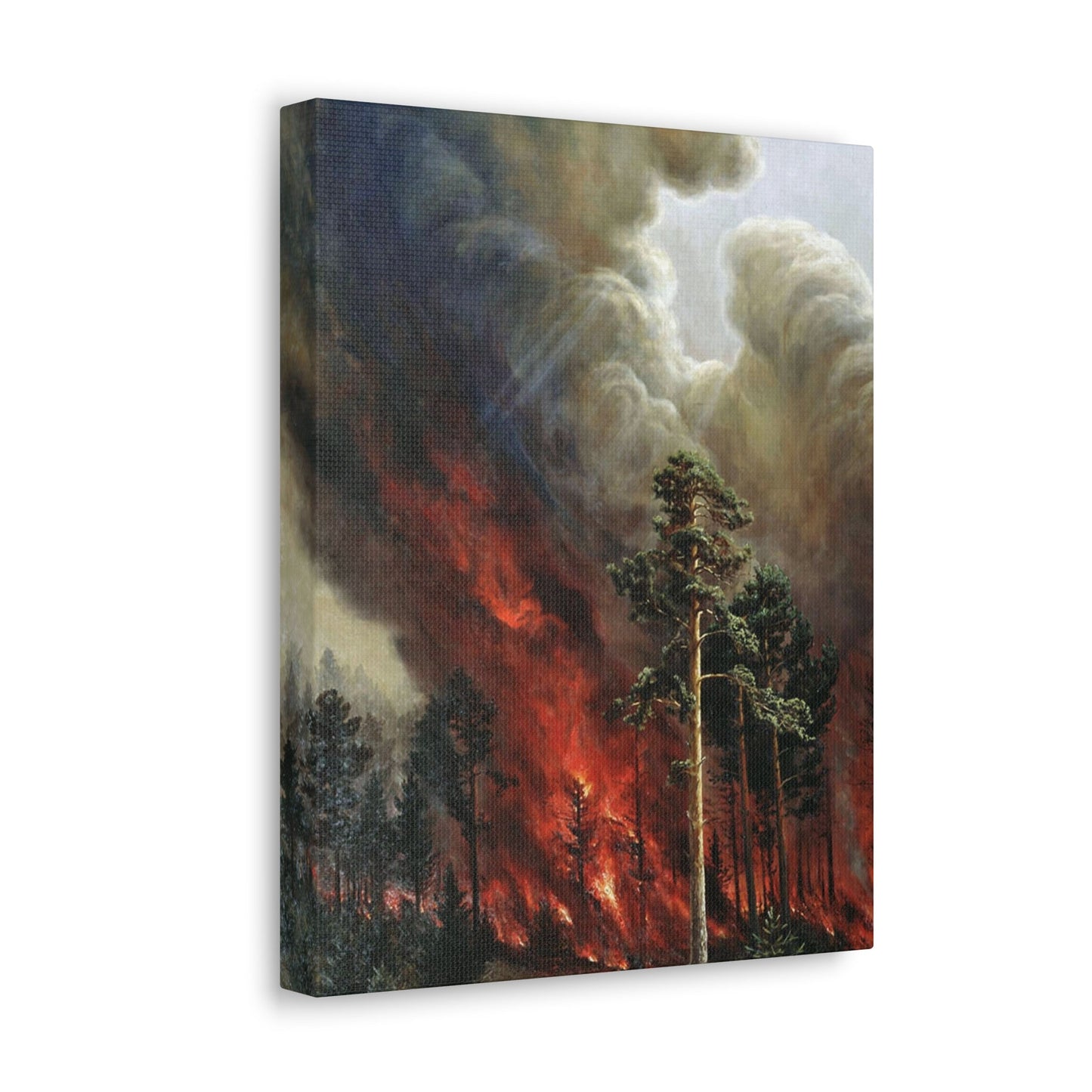 Alexei Denisov Kuzmich (1864-1926) Wildfire - 1897 - Canvas Wall Art-The Sticker Space