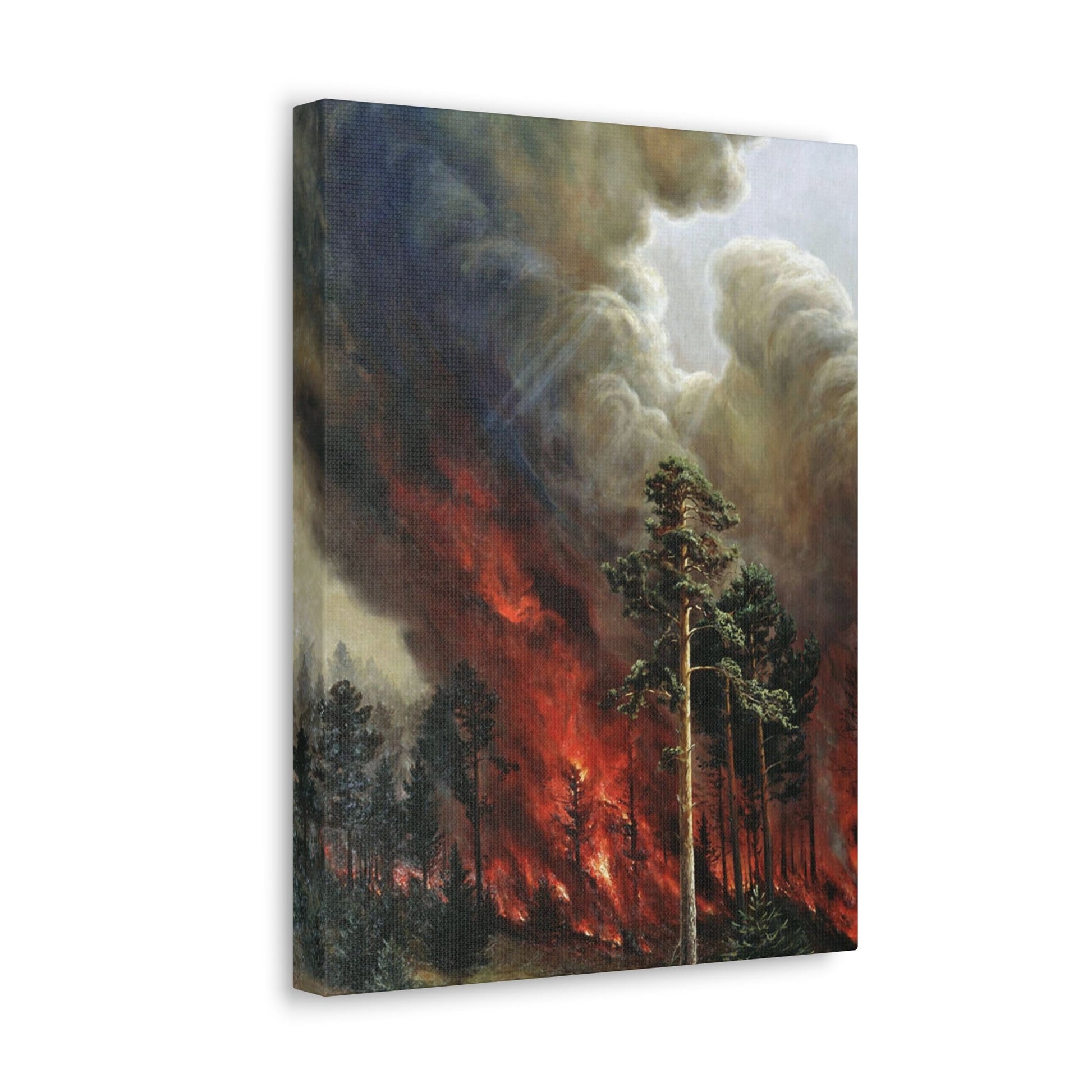 Alexei Denisov Kuzmich (1864-1926) Wildfire - 1897 - Canvas Wall Art-The Sticker Space