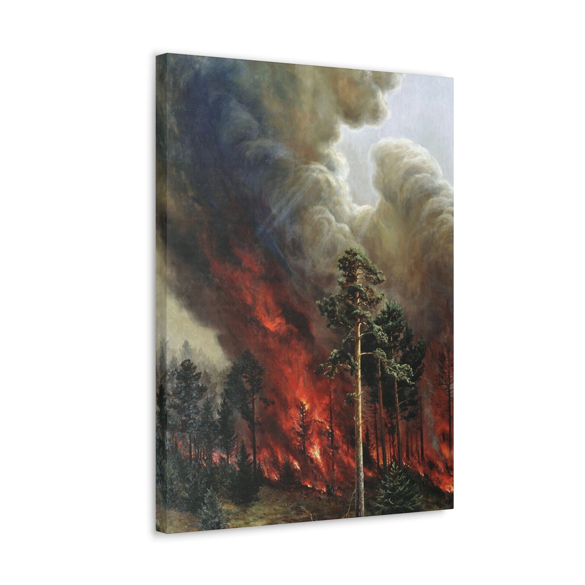 Alexei Denisov Kuzmich (1864-1926) Wildfire - 1897 - Canvas Wall Art-The Sticker Space