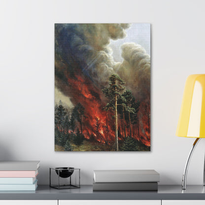 Alexei Denisov Kuzmich (1864-1926) Wildfire - 1897 - Canvas Wall Art-The Sticker Space