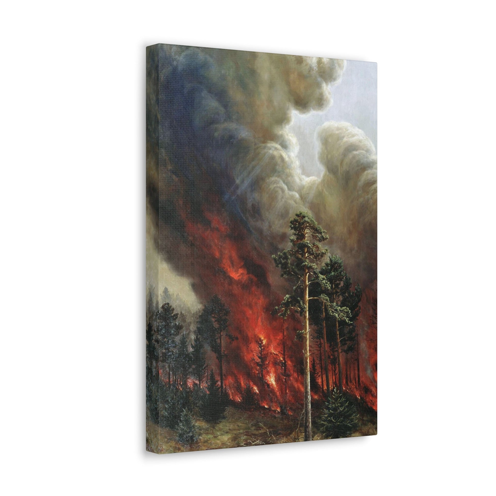 Alexei Denisov Kuzmich (1864-1926) Wildfire - 1897 - Canvas Wall Art-The Sticker Space