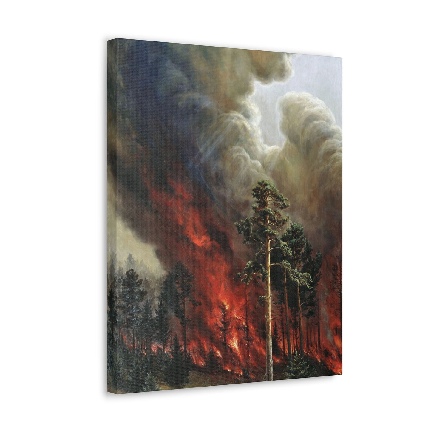 Alexei Denisov Kuzmich (1864-1926) Wildfire - 1897 - Canvas Wall Art-The Sticker Space