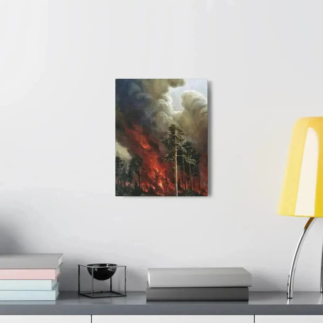 Alexei Denisov Kuzmich (1864-1926) Wildfire - 1897 - Canvas Wall Art - The Sticker Space