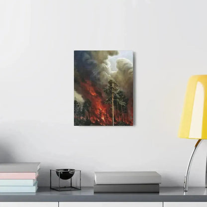 Alexei Denisov Kuzmich (1864-1926) Wildfire - 1897 - Canvas Wall Art - The Sticker Space