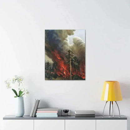 Alexei Denisov Kuzmich (1864-1926) Wildfire - 1897 - Canvas Wall Art - The Sticker Space