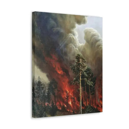 Alexei Denisov Kuzmich (1864-1926) Wildfire - 1897 - Canvas Wall Art - The Sticker Space