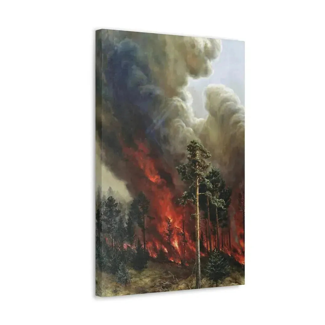 Alexei Denisov Kuzmich (1864-1926) Wildfire - 1897 - Canvas Wall Art - The Sticker Space