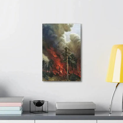 Alexei Denisov Kuzmich (1864-1926) Wildfire - 1897 - Canvas Wall Art - The Sticker Space