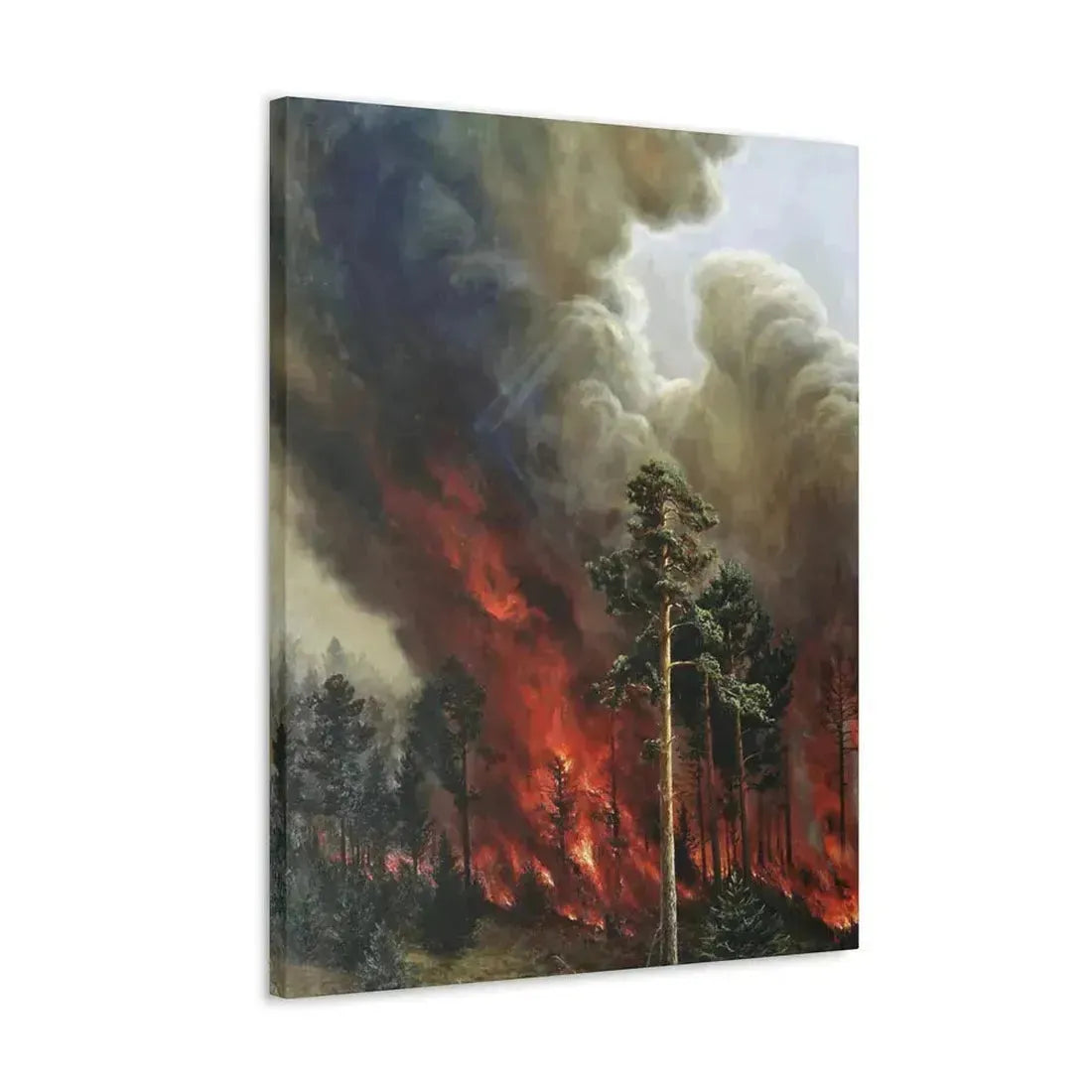 Alexei Denisov Kuzmich (1864-1926) Wildfire - 1897 - Canvas Wall Art - The Sticker Space