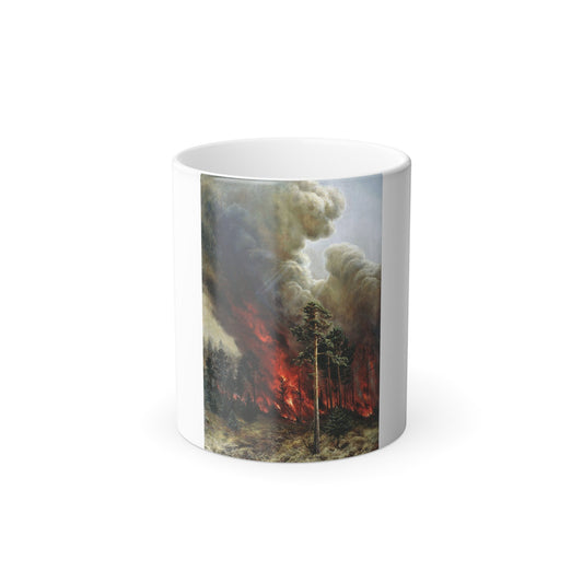 Alexei Denisov Kuzmich (1864-1926) Wildfire - 1897 - Color Changing Mug 11oz-11oz-The Sticker Space